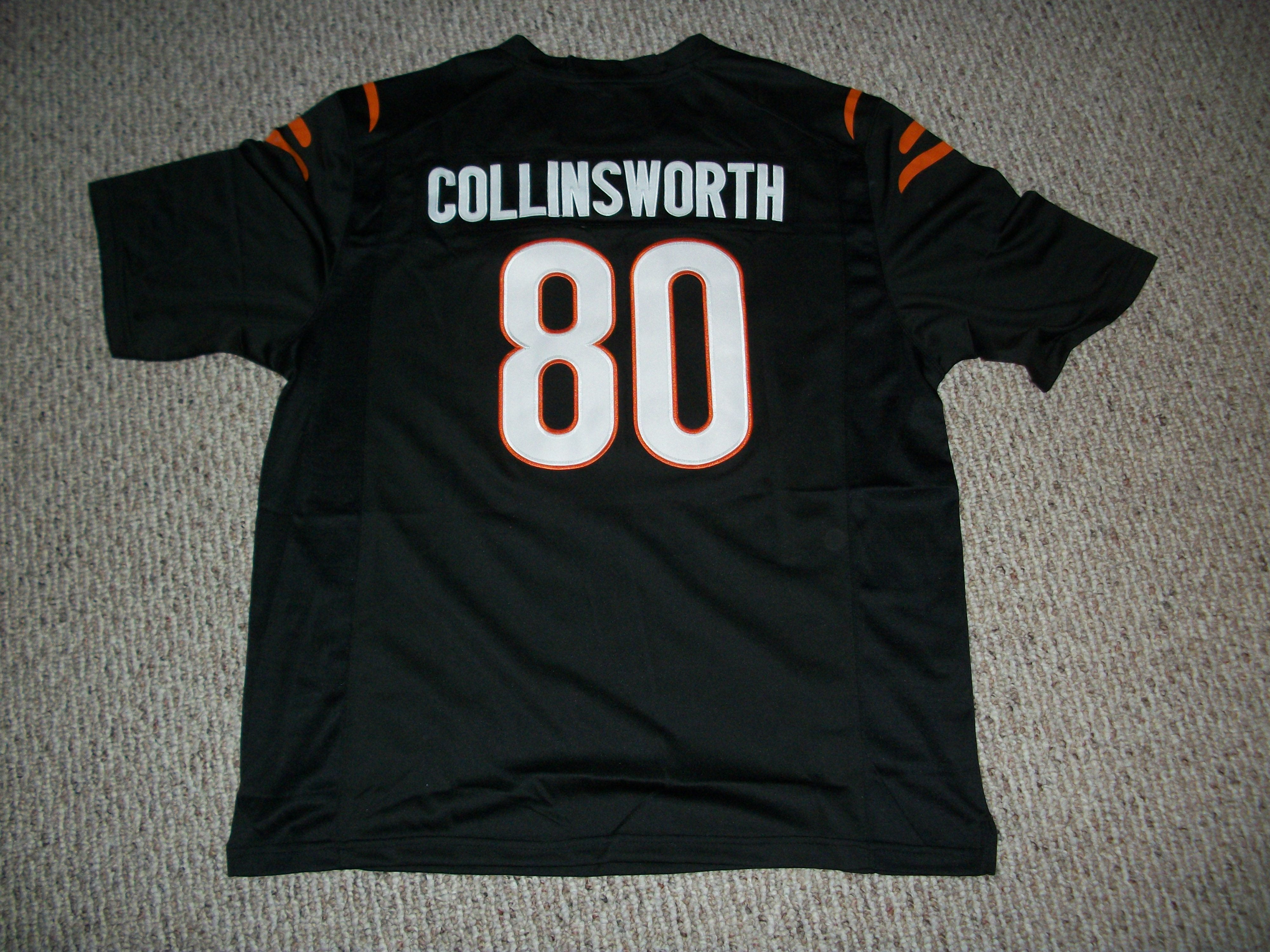 Unsigned Cris Collinsworth Jersey #80 Cincinnati Custom Stitched Current  Style Black Football New No Brands/Logos Sizes S-3XL 