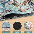 thumbnail image 4 of Desk Mat, Boho Large Mouse Pad for Desk, XXL Extended Keyboard Pad Gaming Mouse Pad Office Desk Accessories for Women Desk Organizers, Floral Blue, 4 of 6