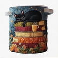 thumbnail image 2 of Darzheoy Collapsible Laundry Basket, Collapsible Embroidered Decorative Laundry Hamper with Lid, Dirty Clothes Storage Organizer for Bedroom, Bathroom, Closet, Dorm, Apartment, 2 of 7