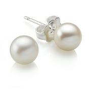 Molly B London Child's Sterling Silver & Pearl Stud Earrings for First Communion Gifts