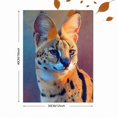 thumbnail image 3 of Serval Cat Canvas Wall Art, Animal Lover Gift Apartment Decor, 3 of 8