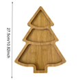 thumbnail image 2 of CUITING 3 Pcs Wooden Christmas Dishes Christmas Tree Serving Plate Tray Shaped Christmas Tree Board for Food Plate for Restaurant Home, 2 of 9