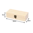thumbnail image 2 of BLUESON Jewelry Box Desktop Pine Wood Storage Hand Decoration Wooden Box Gift Box, S, 2 of 2