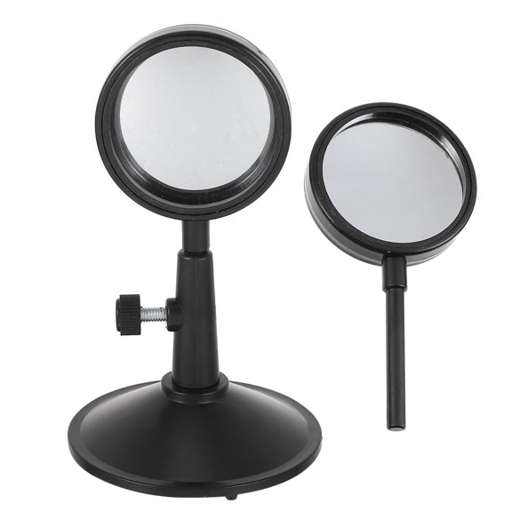 1 Set Physical Optical Handheld Concave Len Handheld School Convex Len with Rack