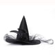 thumbnail image 1 of Sombrero de bruja negro JUSTOTRY para Fiesta de Disfraces y Halloween, 1 of 3
