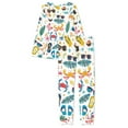 thumbnail image 6 of FOR U DESIGNS Beach Crab Pajama Sets for Women 2 Piece Long Sleeve Tops Size M Sleepwear Loungewear Pjs Sets with Pockets Nightwear Pants for Women Pjs Winter, 6 of 6