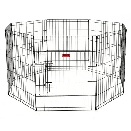 Indoor Outdoor Dog Pen - Lucky Dog Pet Playpen Modular Play Exercise Pen 30 Inches for Indoor or Outdoor