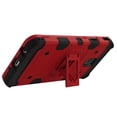 thumbnail image 3 of Kaleidio Case For Samsung Galaxy J3 Eclipse 2, J3 Orbit, J3 Aura, Sol 3, J3 Prime 2 [Tank Armor] Lightweight Impact Shockproof Hybrid [Kickstand] Cover w/ Overbrawn Prying Tool [Red/Black], 3 of 7