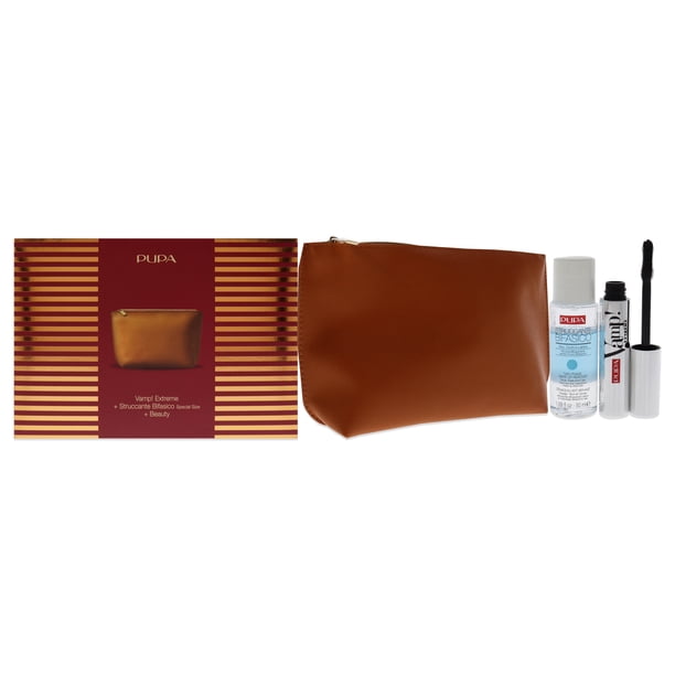 Pupa Milano ¡Vampiro de 0.40 oz! Extreme Mascara -010 Black, 1.69oz desmaquillador bifásico, bolsa de belleza ¡Vamp! Set Desmaquillador Extremo y Bifásico 3 Pc Pupa Milano ¡Vampiro! Extreme Mascara -010 Black, 1.69oz desmaquillador bifásico, bolsa de belleza 3 Pc