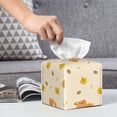 thumbnail image 6 of Yiaed Squirrel And Leaves Print Tissue Box Cover, PU Leather Decorative Organizer for Tabletop, Bathroom, Car, Office Creative Decorative, 6 of 7