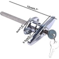 thumbnail image 2 of Garage Door Keyed T-Handle Lock kit Universal Replacement, 2 of 5