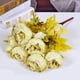 thumbnail image 4 of Ramo de flores de peonía artificial Oficina en casa Decoración floral falsa Boda Ramo de flores de seda, Camafeo verde Marrón Eigraketly HA7181-06B, 4 of 6