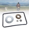 thumbnail image 1 of Kit De Cadena Y Piñón Delantero Y Trasero T8F, Cadena Ligera De 116 Eslabones Juego De Cadena De Engranajes T8F De Acero Resistente Para Vehículos Todo Terreno, 1 of 7