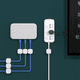 thumbnail image 4 of Paquete de 12 clips magnéticos para gestión de cables, soporte para cable de carga eléctrica de teléfono, organizador de cables de escritorio, color negro, 4 of 8