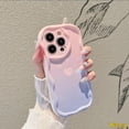 thumbnail image 1 of Para Samsung A24 A23 A04 A20 A32 A21s A14 A13 A03s A52 A50 A03 A20s A04s A12 A30 A30s A11 A02s A10s A51 Gradient Rainbow Macaron Candy Color Love Heart 3D Ond Ondulce Borde Curva Cubierta, 1 of 3