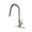 Brushed Nickel, variant on Cfowner Kitchen Faucet with Pull Down Sprayer, High Arc Single Handle Sink Faucet for Bar Laundry, 360°Swivel Spout, Gold