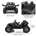 thumbnail image 3 of VOLTZ TOYS UTV 24 V pour Enfants à 2 Places - Buggy des Dunes Tout-Terrain Réaliste avec Pneus EVA, Suspension à Ressorts, Télécommande et Musique - Noir, 3 of 7