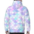 thumbnail image 7 of Rateoe Rainbow Scales Pattern Mens Hoodie, Pullover Hooded Sweatshirt, Kangaroo Pocket Hoodie Ideal for Daily Wear, Travel and Home-X-Large, 7 of 7