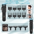 thumbnail image 3 of Set de cortapelos Scttomon Professional para hombre, inalámbrico, 3 of 7