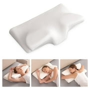 Maxkare Cervical Memory Foam Pillow, CertiPUR-US Certification, for Side Back & Stomach Sleepers