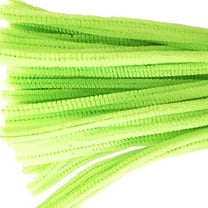 CCOCC Chenille Stems Pipe Cleaners, Pack of 100 (Light Green)