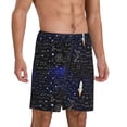 thumbnail image 2 of Kdxio Physical Formulas Print Mens Sleep Shorts Bottoms Soft Comfy Pajama Wear Pants with Drawstring Pockets, 2 of 7