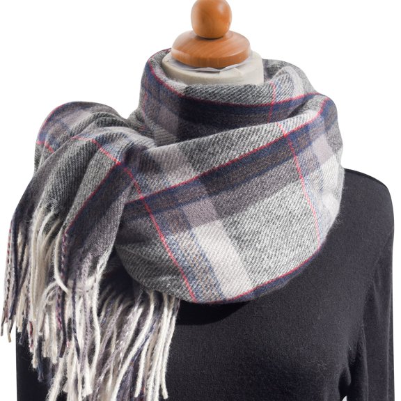 Dyfzdhu Scarf For Women Fashion Autumn And Winter Colorful Plaid Shawl Thickening Warm Fringe