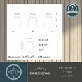 thumbnail image 6 of Malie 3 Light Satin Nickel Bathroom Vanity Fixture, 6 of 6