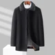 thumbnail image 2 of Chaqueta de plumón de invierno para hombre 2024, ropa de diseñador, abrigo largo, grueso, resistente al calor, forro desmontable, abrigo informal para hombre, 2 of 4