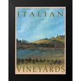 thumbnail image 2 of Kingsley 15x18 Black Modern Framed Museum Art Print Titled - Italian Vineyards, 2 of 5