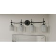 thumbnail image 3 of Quoizel Aria 4-Light Matte Black Bath Light, 3 of 7