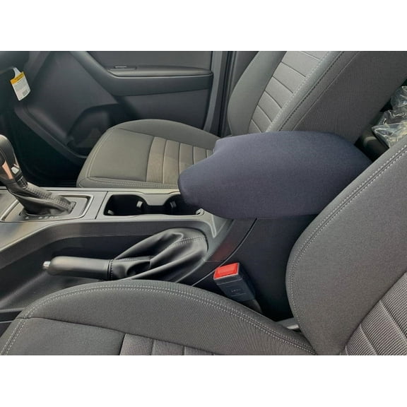 Auto Console Covers- Fits the Ford Ranger 2019-2023 Center Console Armrest Lid Cover Waterproof Neoprene Fabric (Black)
