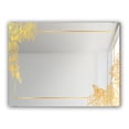 thumbnail image 2 of DESIGN ART Designart 'Capital Gold Botanical Bliss 10' Glam Mirror - Modern Vanity Printed Mirror 39.4in.x27.6in., 2 of 4