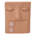 thumbnail image 1 of PVC Skin Color Eyelash Mannequin Head for Makeup and Eyelash Extension Practice, 1 of 3