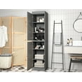thumbnail image 2 of 100% Solid Wood 16.5" Bathroom Cabinet with Doors, 2 of 7