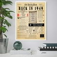 thumbnail image 2 of 75th Birthday Party Decor Poster 75 Years Ago Back In 1949, 2 of 5
