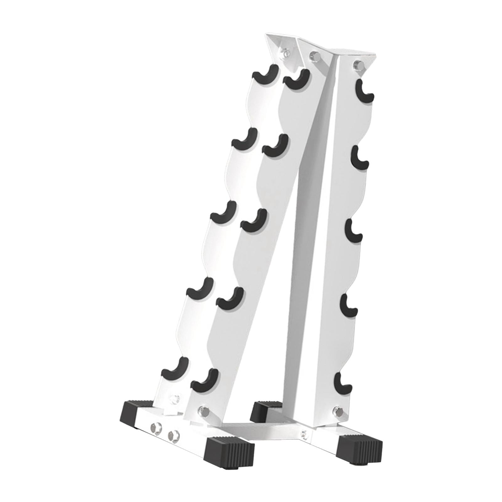 DimyFew Dumbbell Rack Compact A-frame Dumbbell Weight Rack Multipurpose Dumbbell Storage 5 Tier