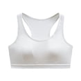 thumbnail image 1 of Aayomet Bralettes for Women Plus Size Back Wrapped Chest Thin Without Steel Rings Bra (White, L), 1 of 5