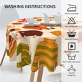 thumbnail image 6 of ZICANCN Round Table Cloths 60 Inch, Fox Hedgehog Warm Season Table Cover Waterproof Washable Outdoor Picnic Tablecloth, 6 of 8
