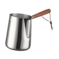 thumbnail image 1 of Thinsony Cafetière Turque Multifonctionnelle en Acier Inoxydable pour Bar 600ML Cuisine Domestique Argent 1000ML, 1 of 6
