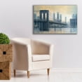 thumbnail image 6 of Epic Graffiti 'The Brooklyn Bridge As The Sun Sets' by Marc Todd, Canvas Wall Art, 40"x26", 6 of 8