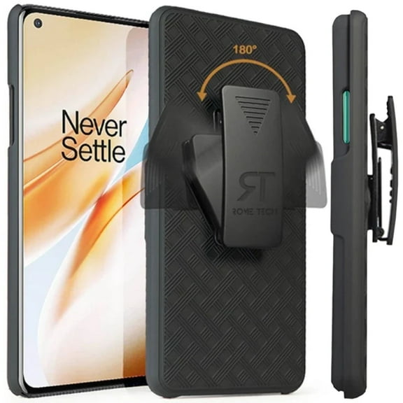 Rome Tech OnePlus 8 Holster Case - Black