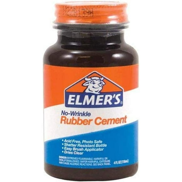 Elmers Ciment en Caoutchouc Sans Plis avec Brosse (904)