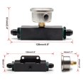 thumbnail image 3 of T-6061 Aluminum Inline AN6 Filter , Black Easy to Install Universal, 3 of 5