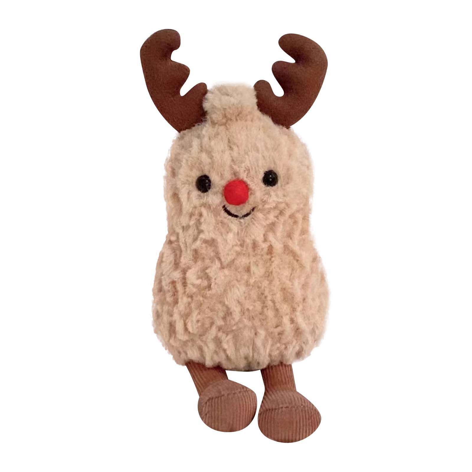 Jellycat Official Amuseables Peanut Reindeer Stuffed Cuddly Plush, for Kids  and Adults Adorable Decorative Plushie (Christmas)