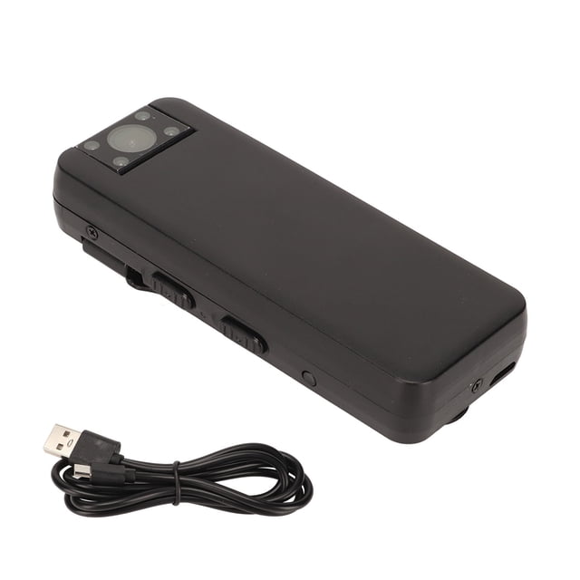 Mini cámara corporal HD 1080P, visión nocturna, portátil, con Clip trasero, para exteriores, coche, bicicleta, hogar y oficina