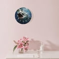 thumbnail image 3 of 16 Inch Wall Clock Battery Operated Silent Clock Decorative for Office, Kitchen, Outdoor, Living Room，Great White Shark Beautiful Design, 3 of 4