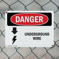 thumbnail image 5 of (2 Pack) Underground Live Wire OSHA Danger Sign 14 Inch X 10 Inch Indoor / Outdoor Rust-Free Aluminum Metal Signs for Workplace, Workshop, and Construction Site, Made in the USA, 5 of 8