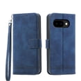 thumbnail image 3 of Wallet Case for Google Pixel 10A Flip Phone Case with Card Slots, Cash Pocket, Kickstand, Magnetic Closure & Wrist Strap, TPU Soft Shell Cover Blue, 3 of 6