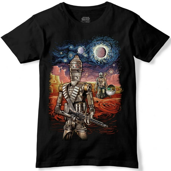 Starry Night Surreal Artwork IG-11 T-Shirt - Large